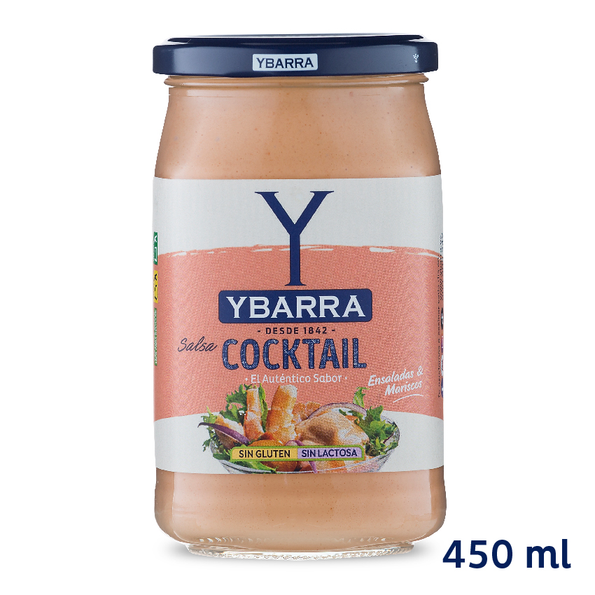 salsa Cocktail 450 ml bote cristal Ybarra