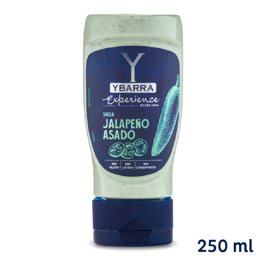 Salsa jalapeño asado 250 ml Ybarra
