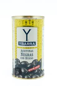 aceitunas negra con hueso ybarra